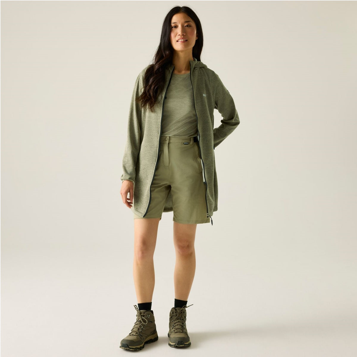 Regatta Bloomfield Fleecejacke verschließbaren Taschen und einer Kapuze