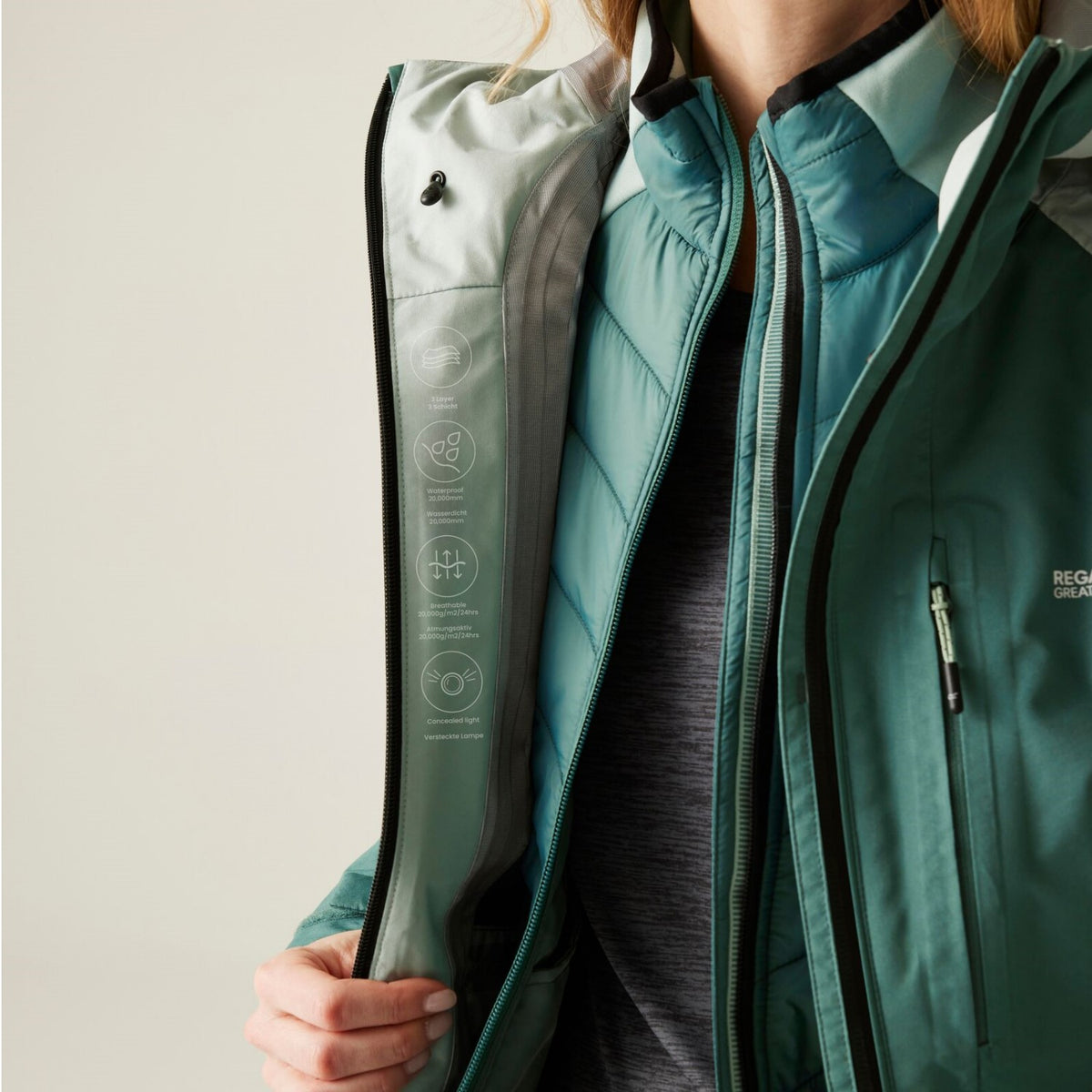 Regatta Carletta IX 3 in 1 Doppeljacke Damen