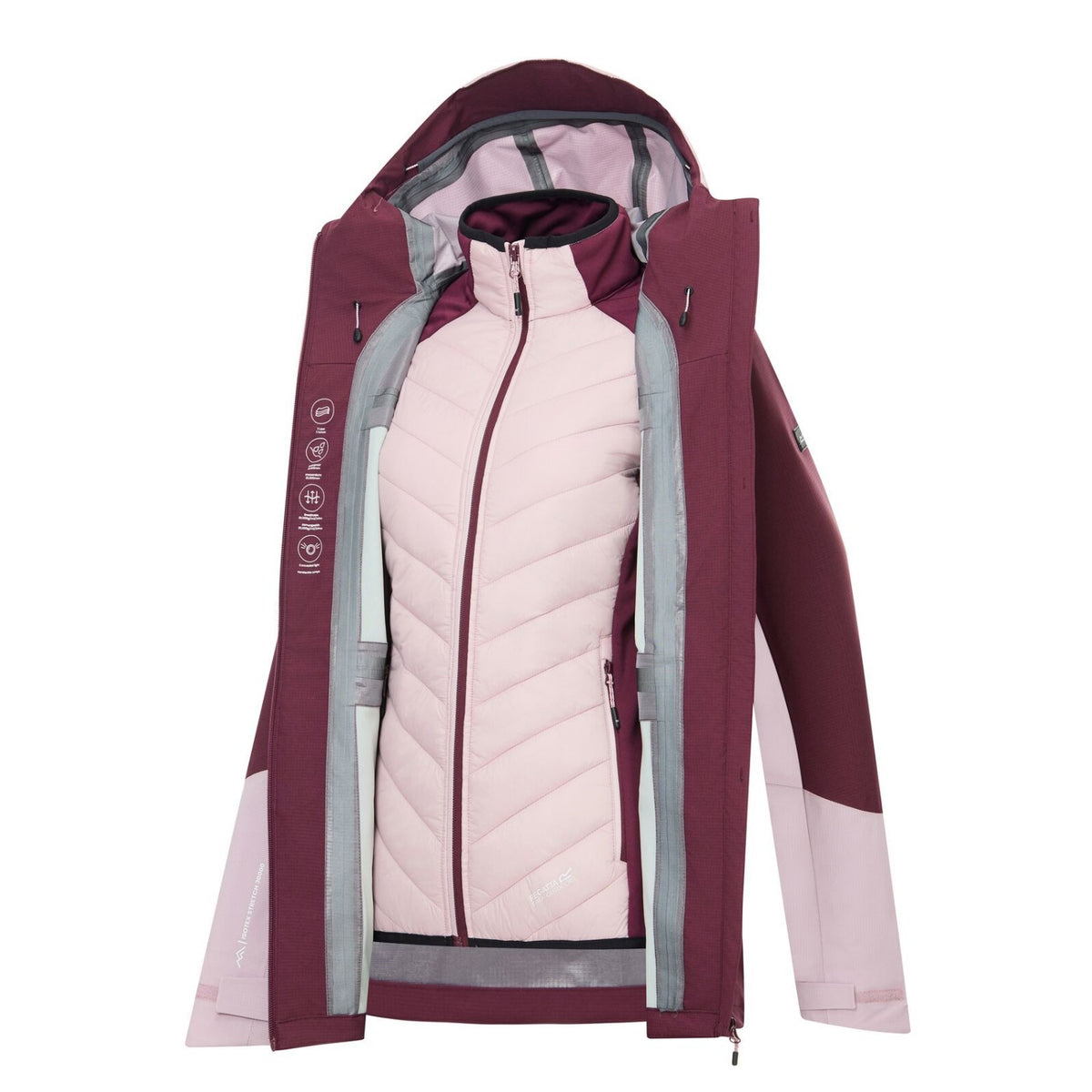 Regatta Carletta 3 in 1 Doppeljacke Damen