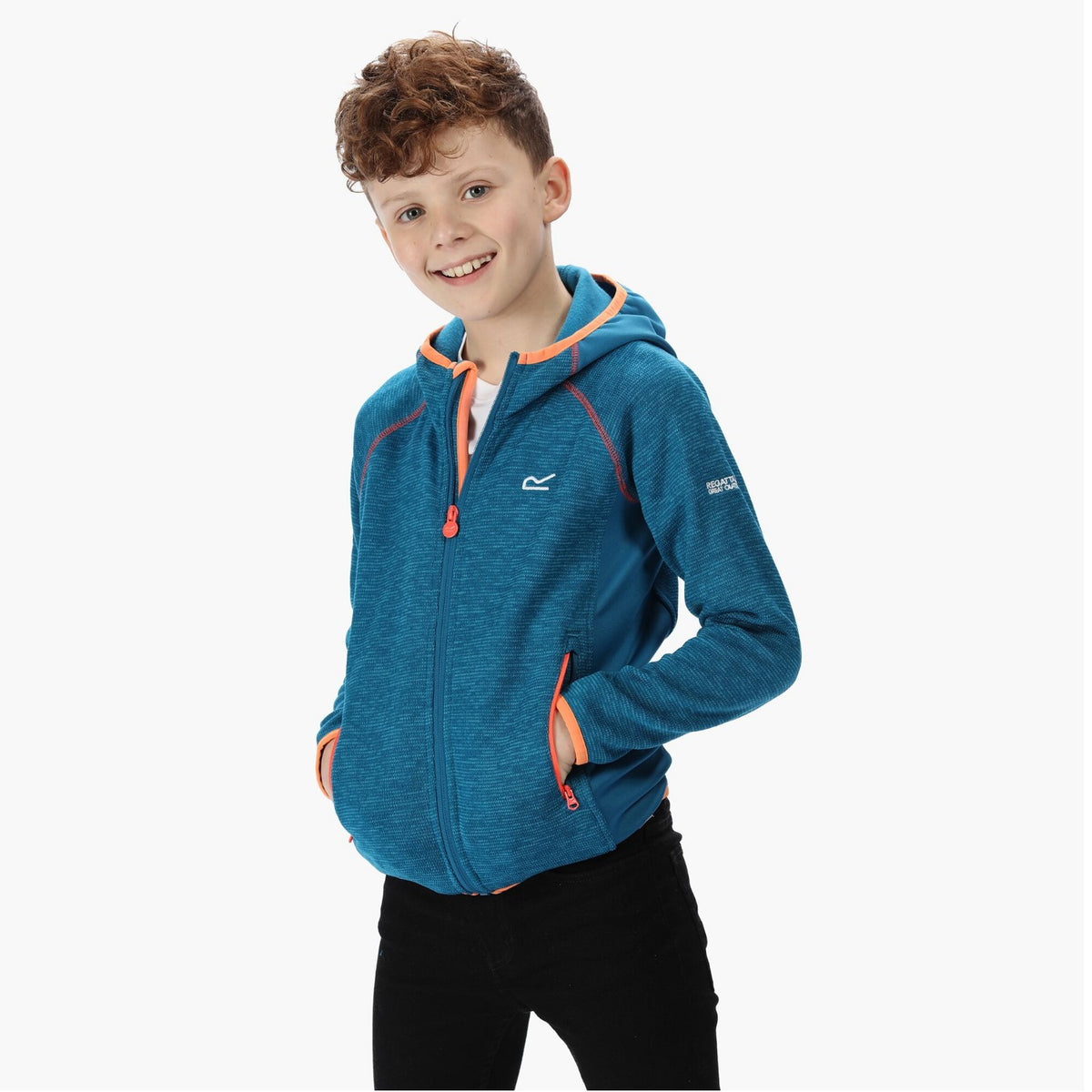 Regatta Strickfleecejacke für Kinder Dissolver II mit Kapuze