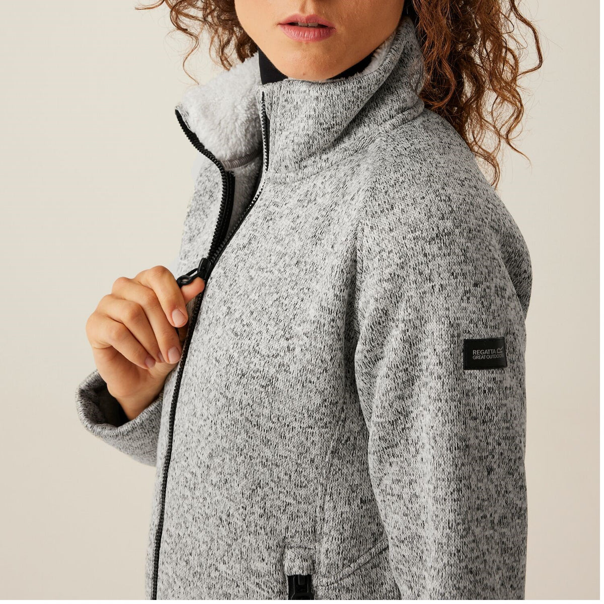 Regatta Emilide Strickfleecejacke mit Teddyfleece innen für Damen