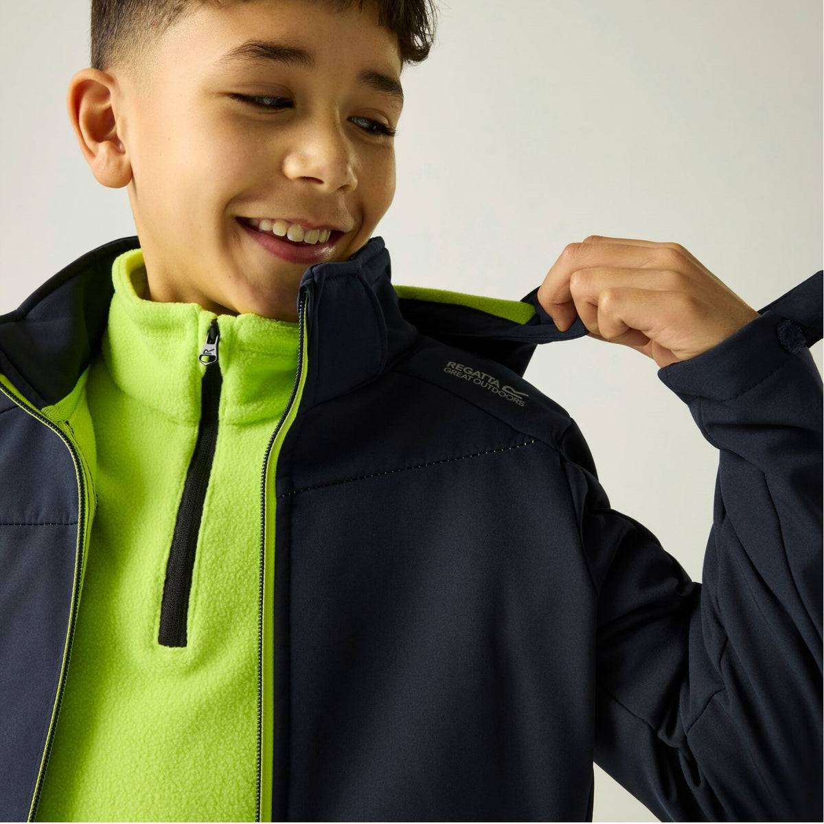 Regatta Softshelljacke Kinder mit Kapuze