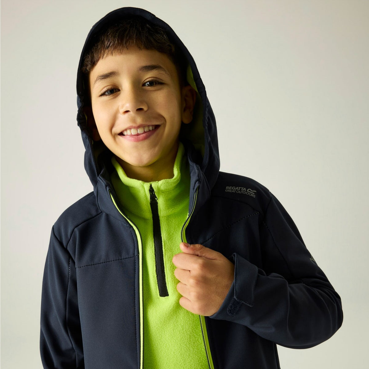 Regatta Softshelljacke Kinder mit Kapuze