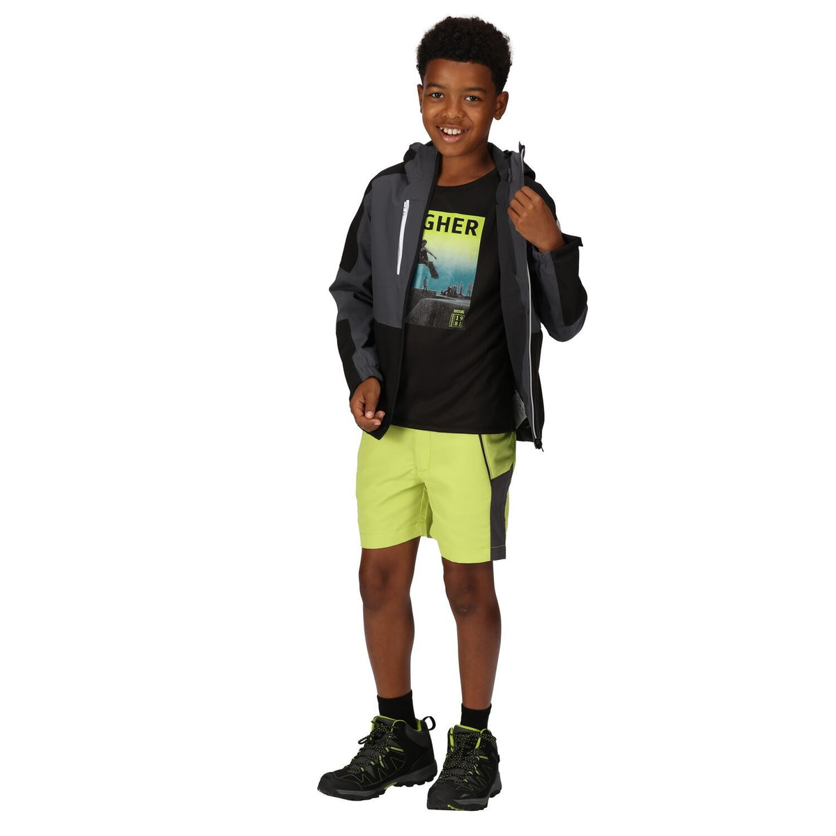 Regatta Highton V Outdoorjacke Kinder Wasserdicht mit versiegelten Nähten