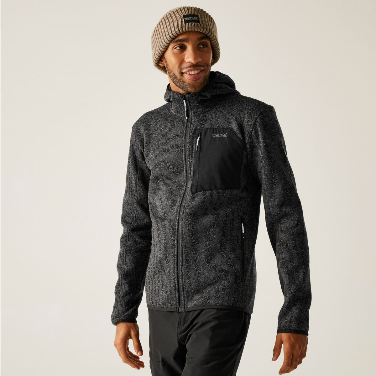 Regatta Newhill Strickfleecejacke Herren mit Kapuze