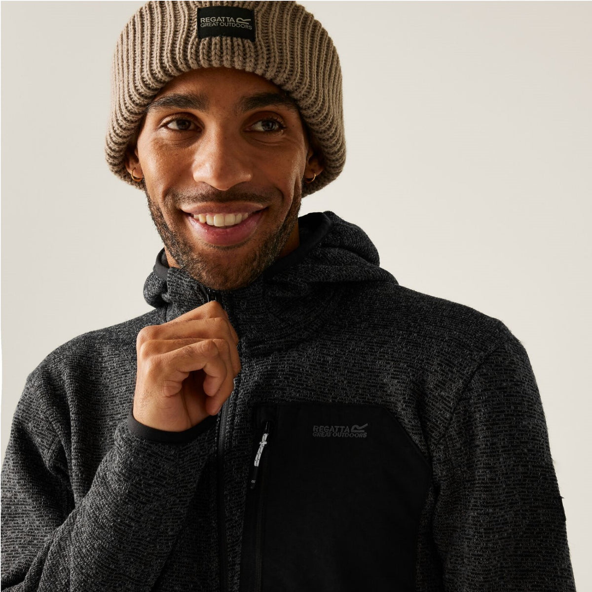 Regatta Newhill Strickfleecejacke Herren mit Kapuze