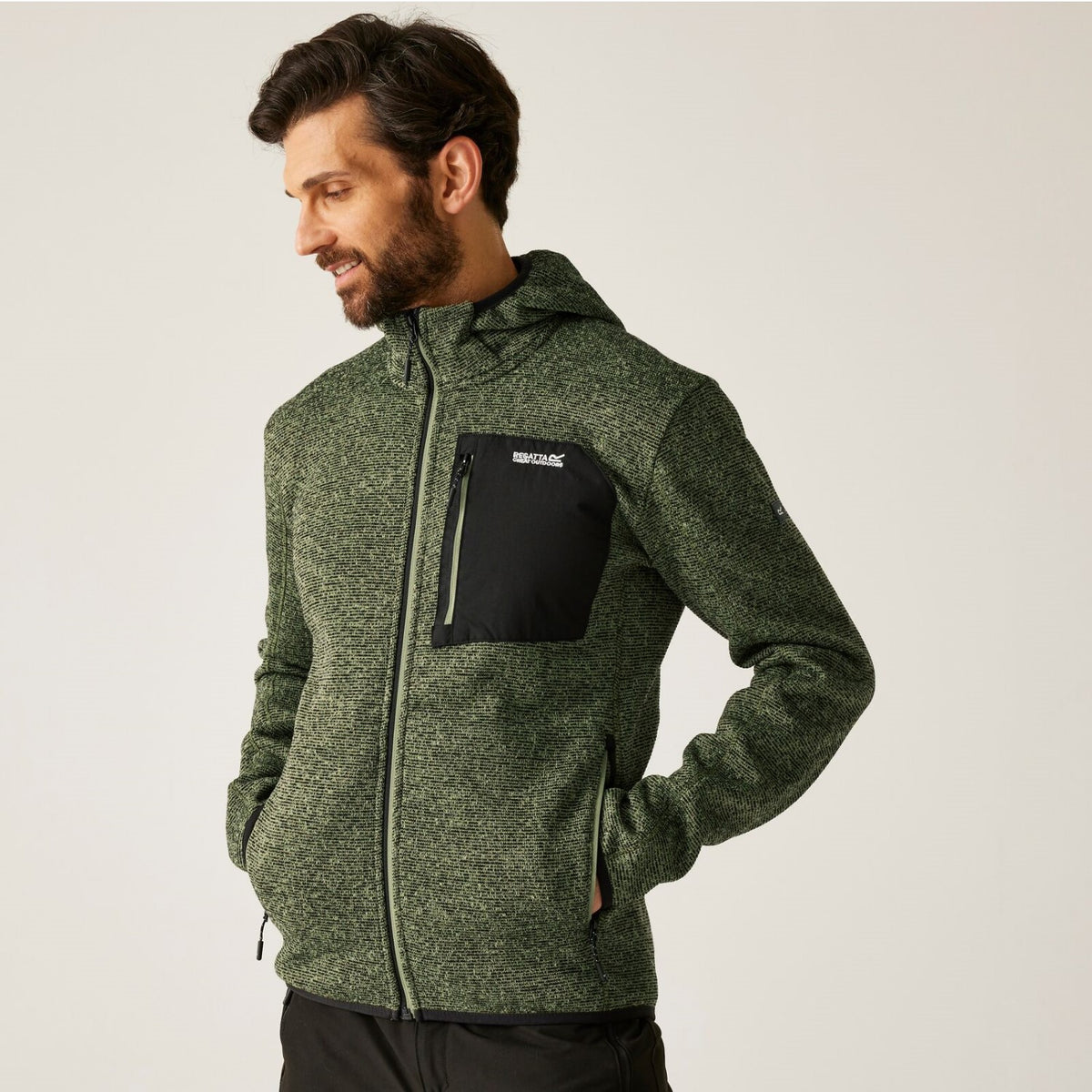 Regatta Newhill Strickfleecejacke Herren mit Kapuze