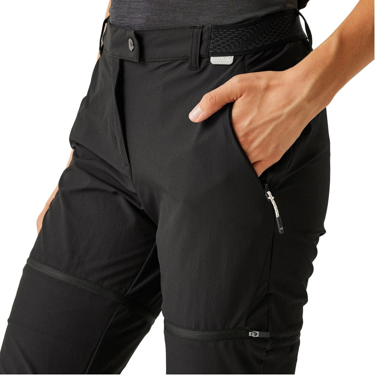 Regatta Mountain Zip Off Pant / Wanderhose Damen in Kurzgröße
