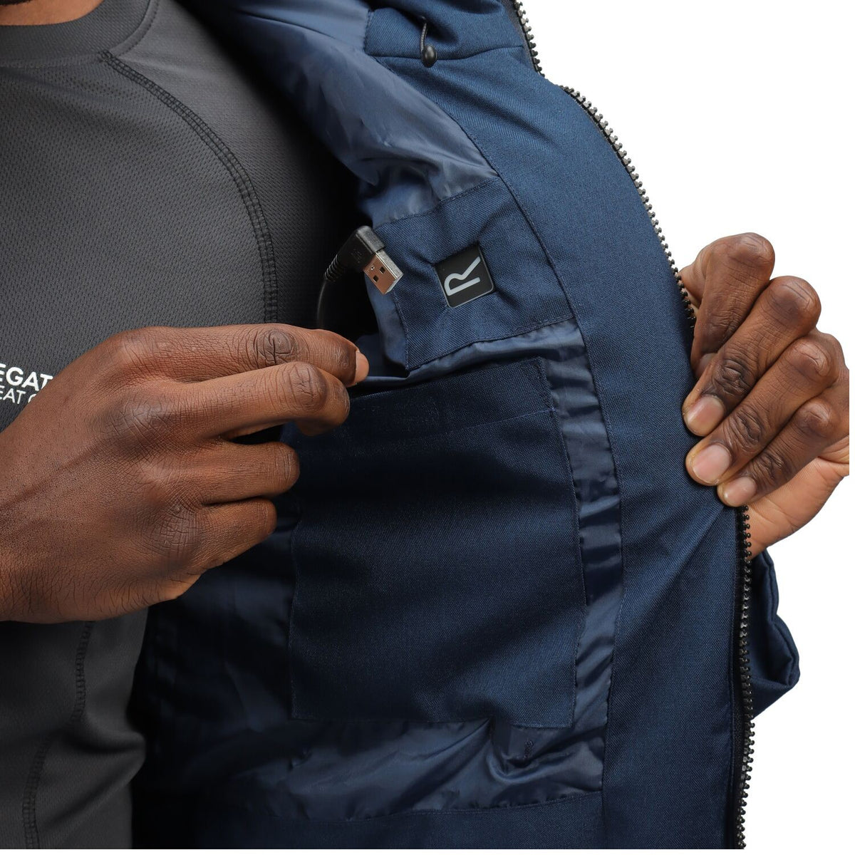 Regatta beheizte Winterjacke Herren Kapuze