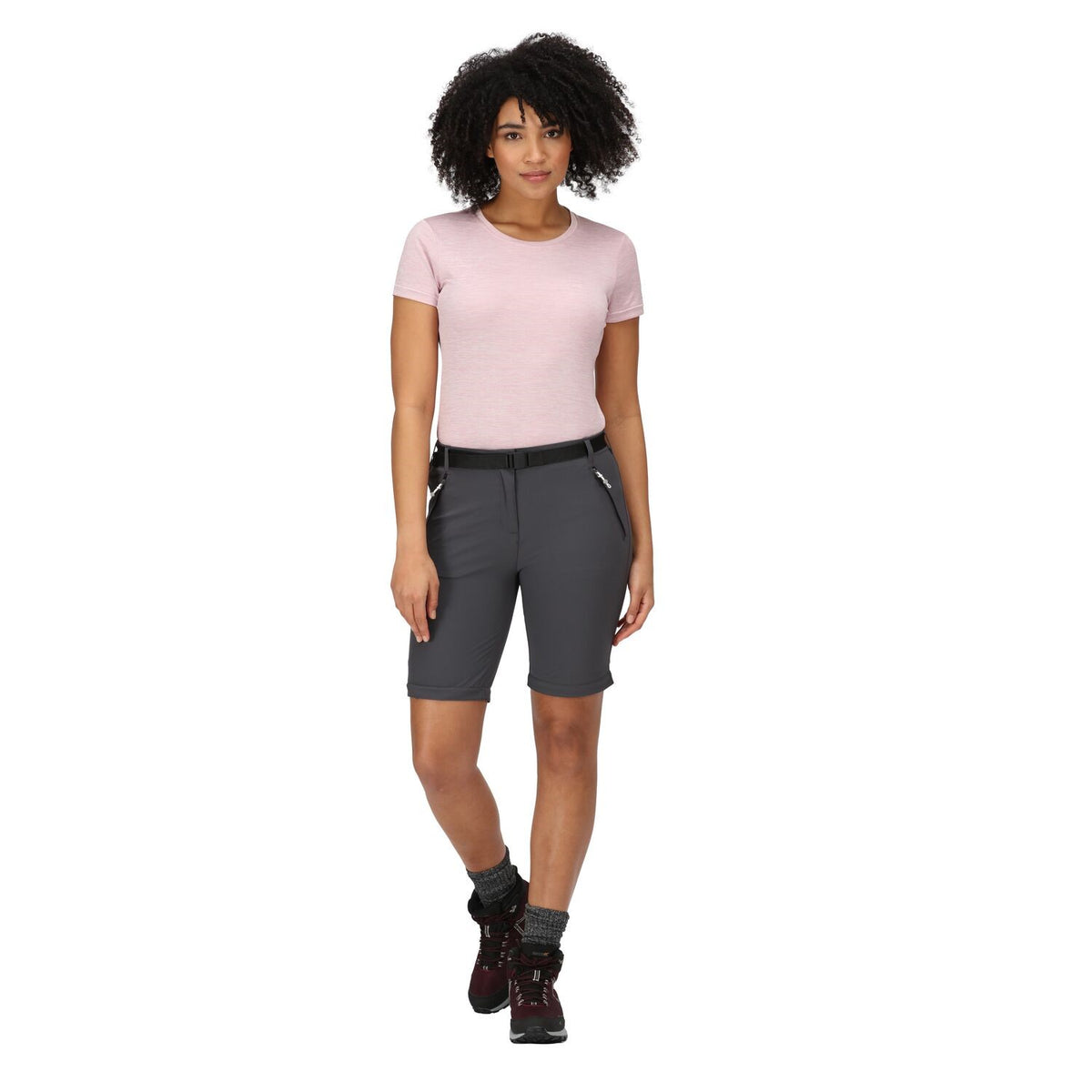 Regatta Xert Stretch Zip Off Trousers III Outdoorhose in Kurzgröße für Damen