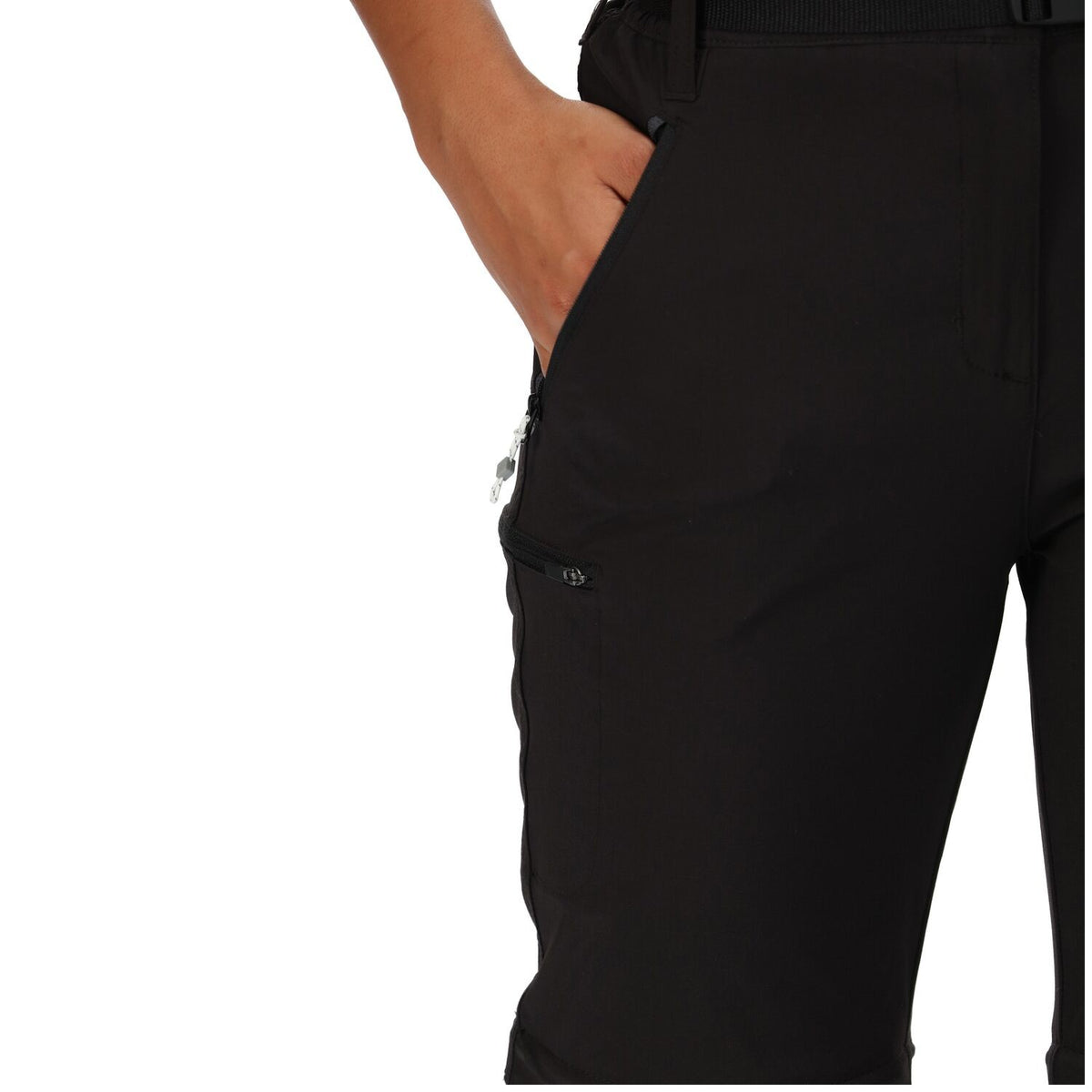 Regatta Xert Stretch Zip Off Trousers III Outdoorhose in Kurzgröße für Damen