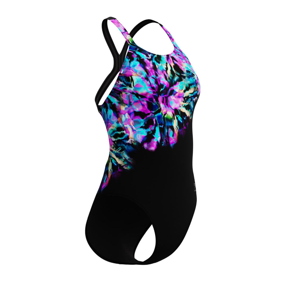 Speedo Club Training Bedruckter Powerback Badeanzug Damen