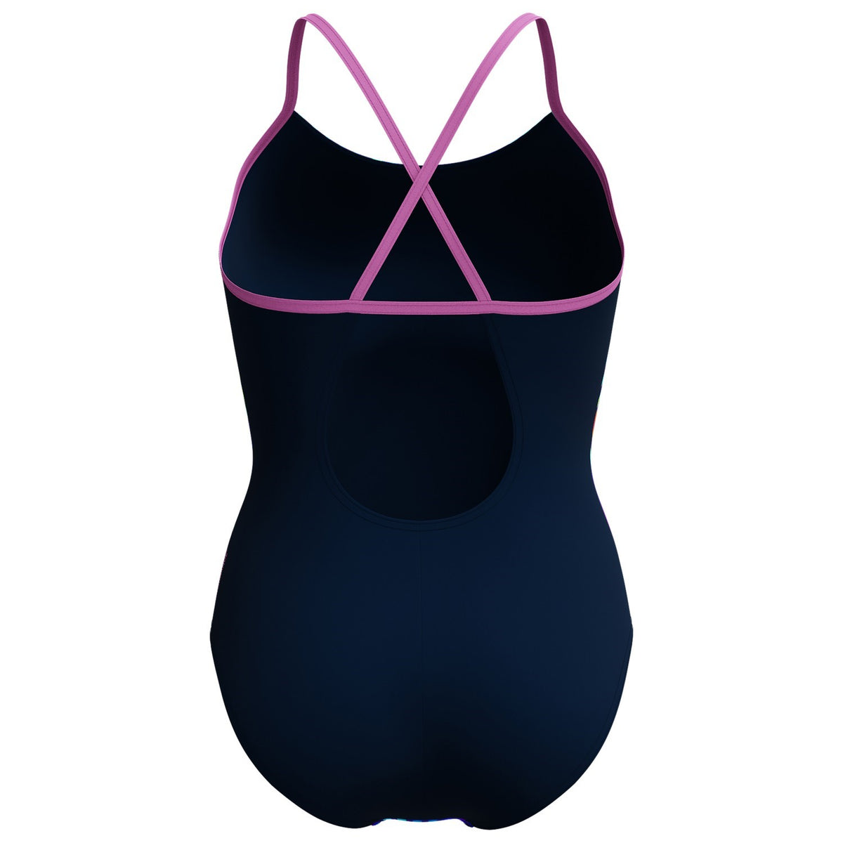 Speedo Club Training Bedruckter Fixed-Crossback-Badeanzug Damen