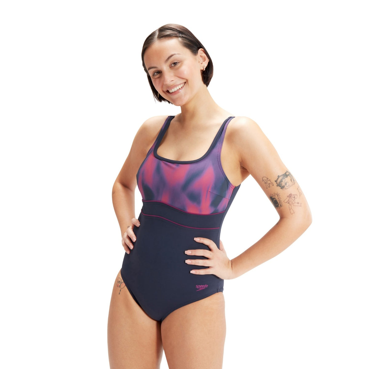 Speedo SPDSCU CNTR ECLIPSE Badeanzug Damen mit verstellbaren Trägern