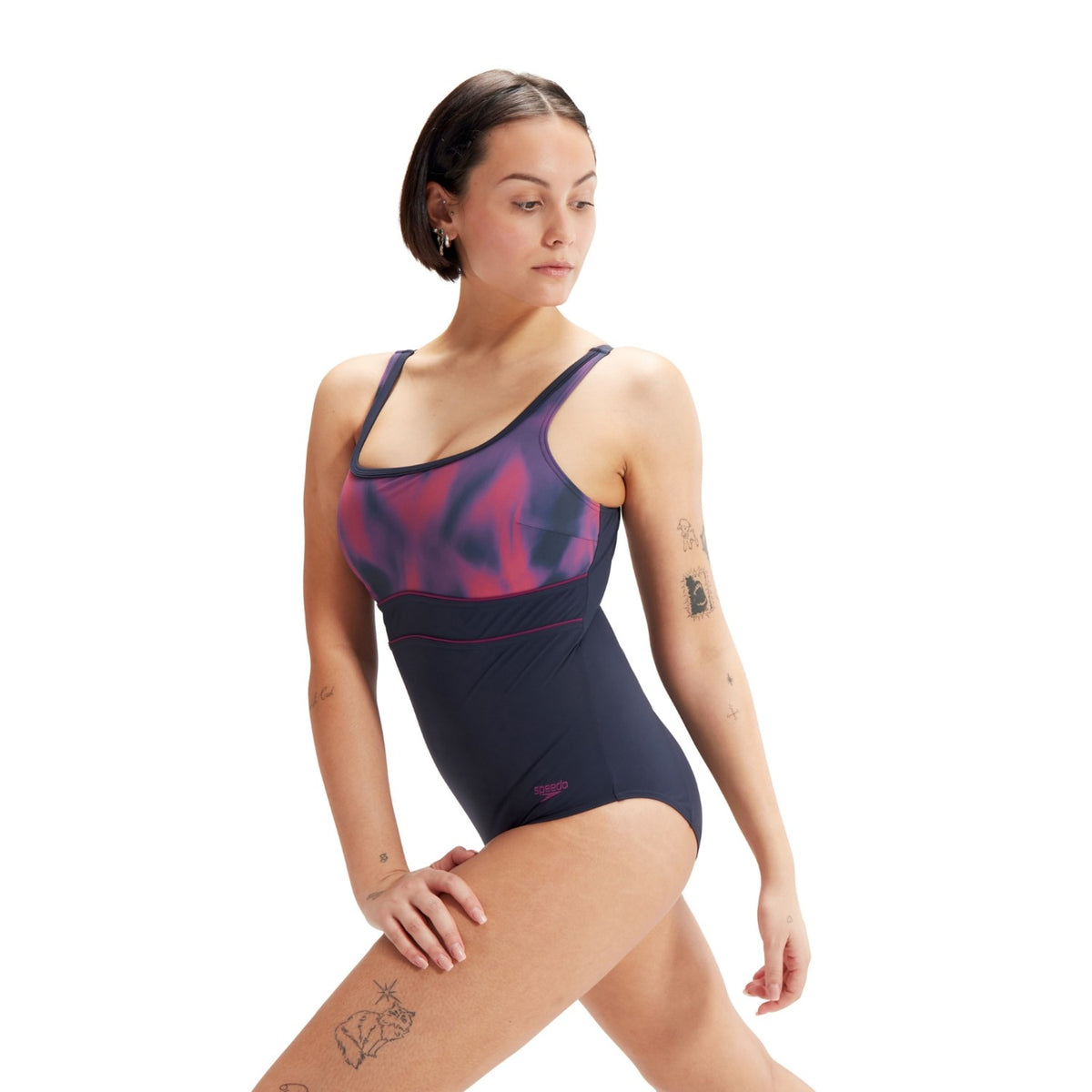 Speedo SPDSCU CNTR ECLIPSE Badeanzug Damen mit verstellbaren Trägern