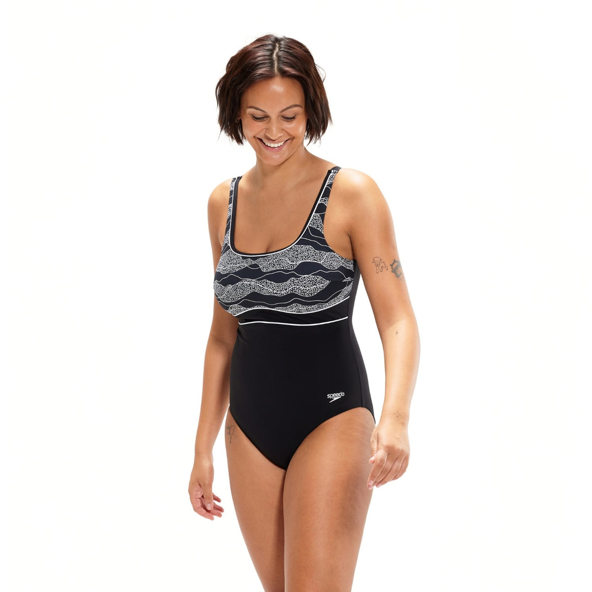 Speedo SPDSCU CNTR ECLIPSE Badeanzug Damen mit verstellbaren Trägern