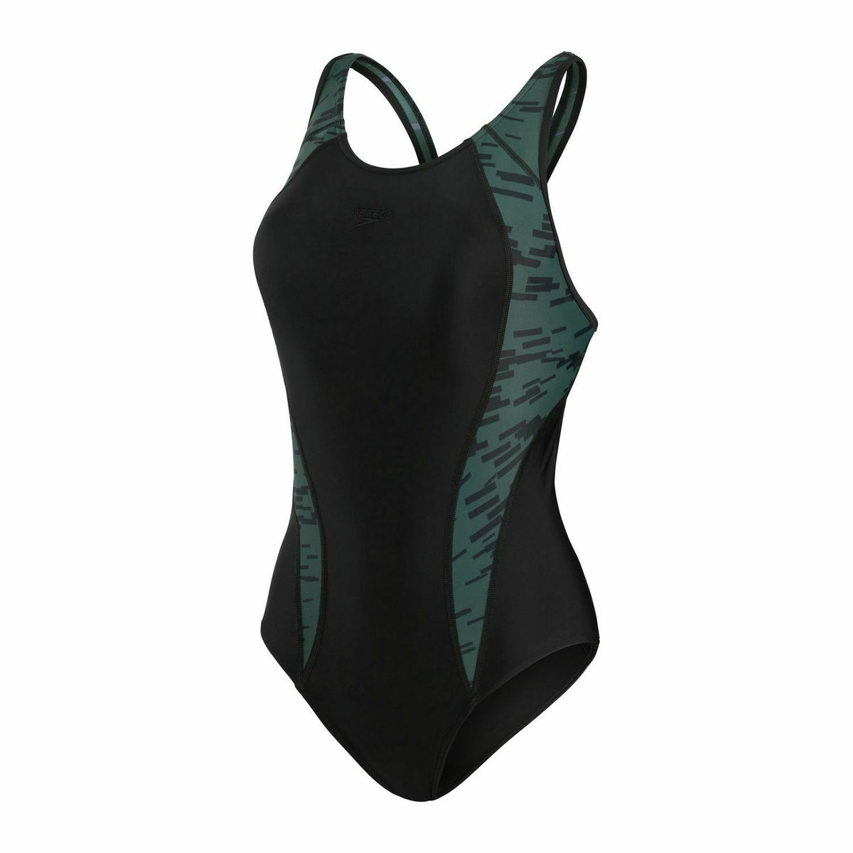 Speedo Panel Laneback Badeanzug Damen schnelltrocknend und chlorbeständig