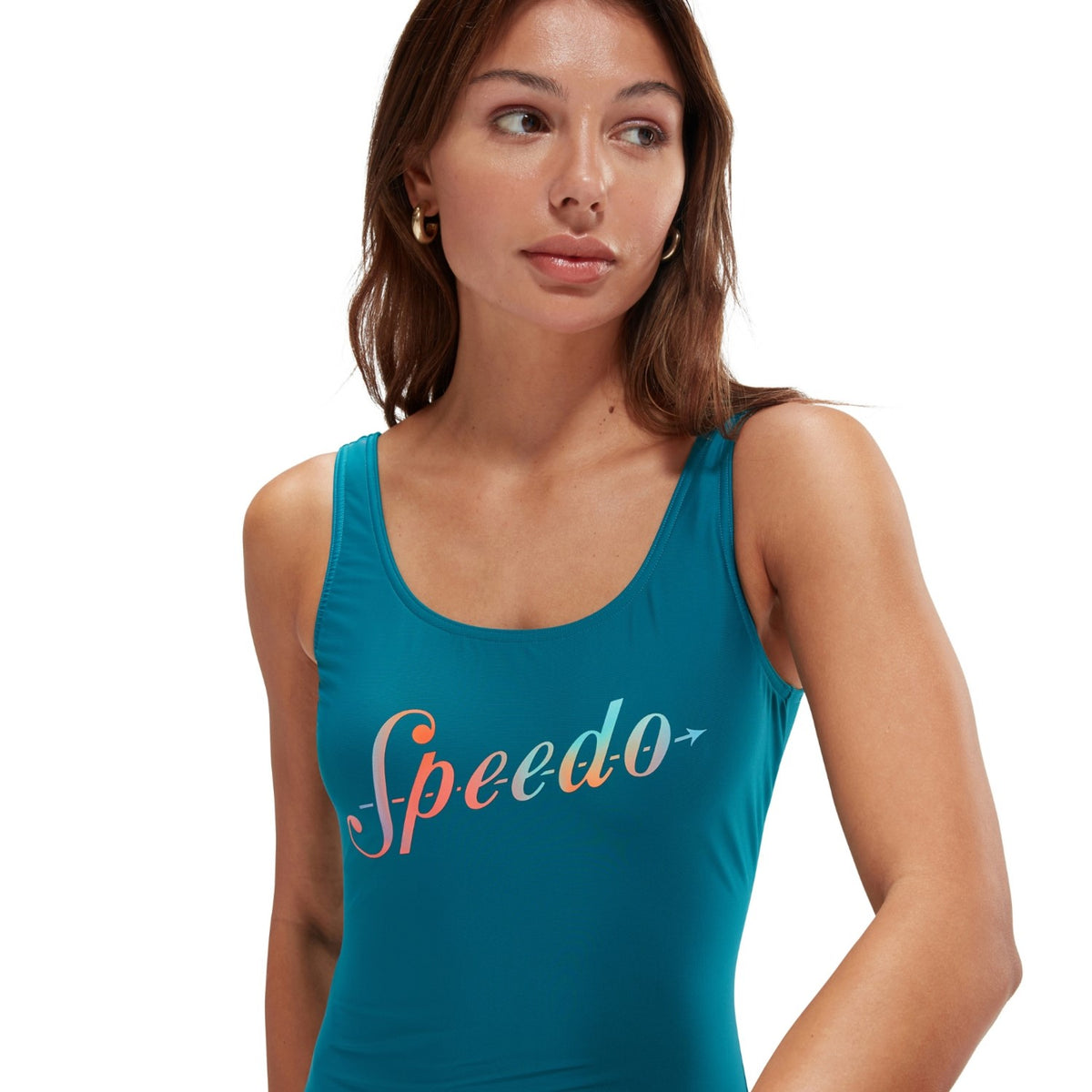 Speedo Badeanzug für Damen mit tiefem U-Rückenausschnitt