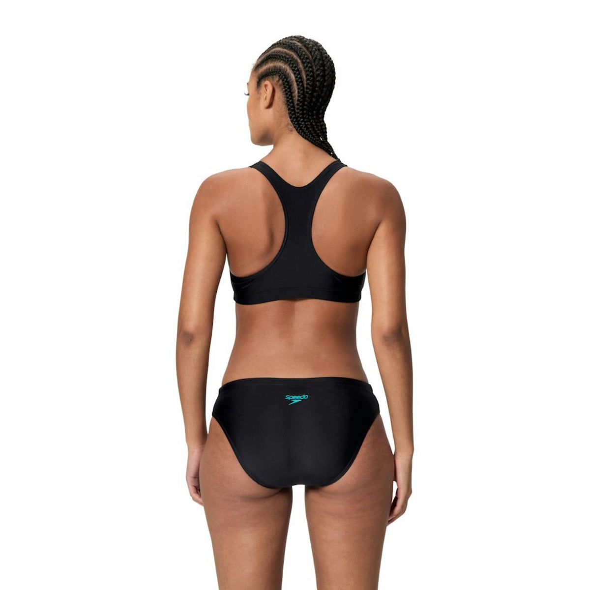Speedo Colorblock Bikini Damen schwarz chlorbeständig