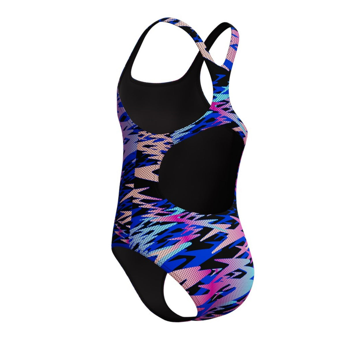 Speedo Hyperboom Print Medalist Badeanzug Mädchen