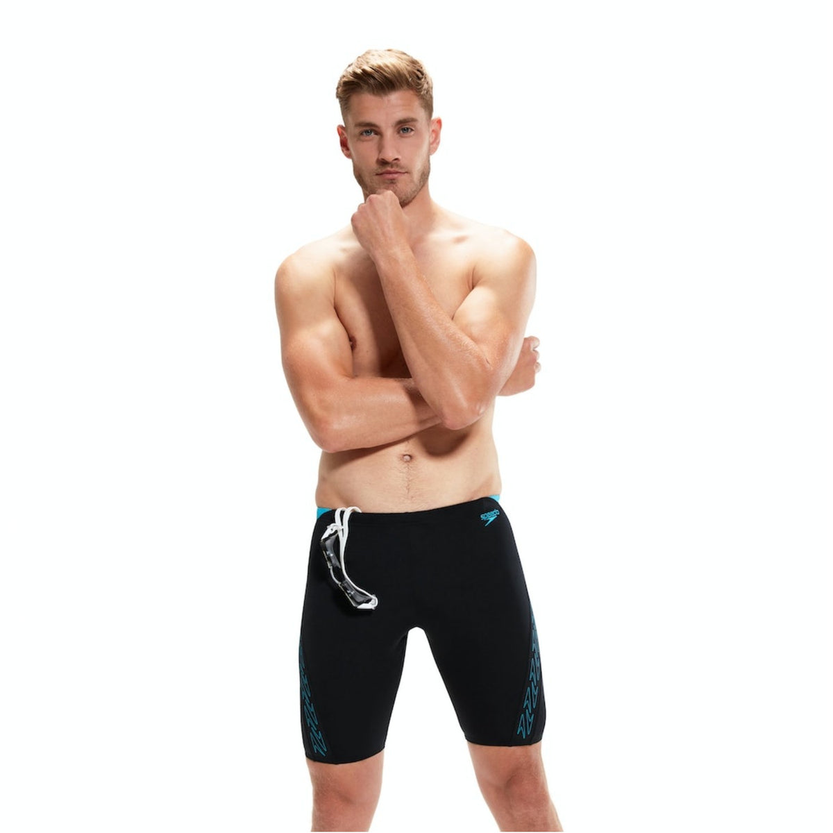 Speedo Hyperboom Jammer Badehose für Herren chlorbeständig