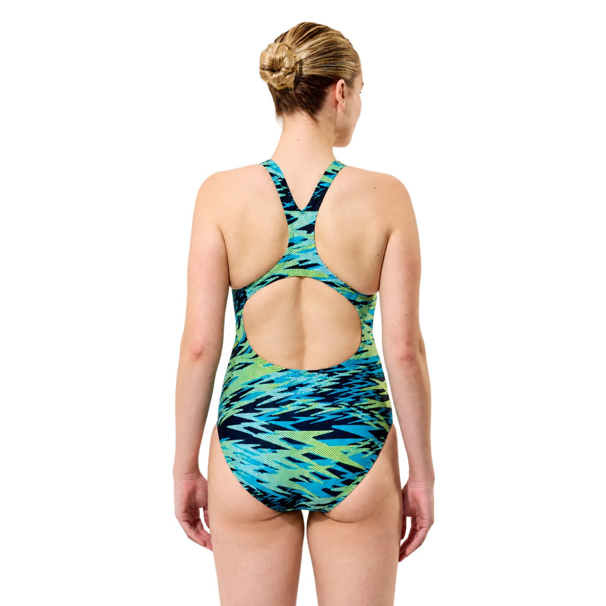 Speedo Hyperboom Print Medalist Badeanzug