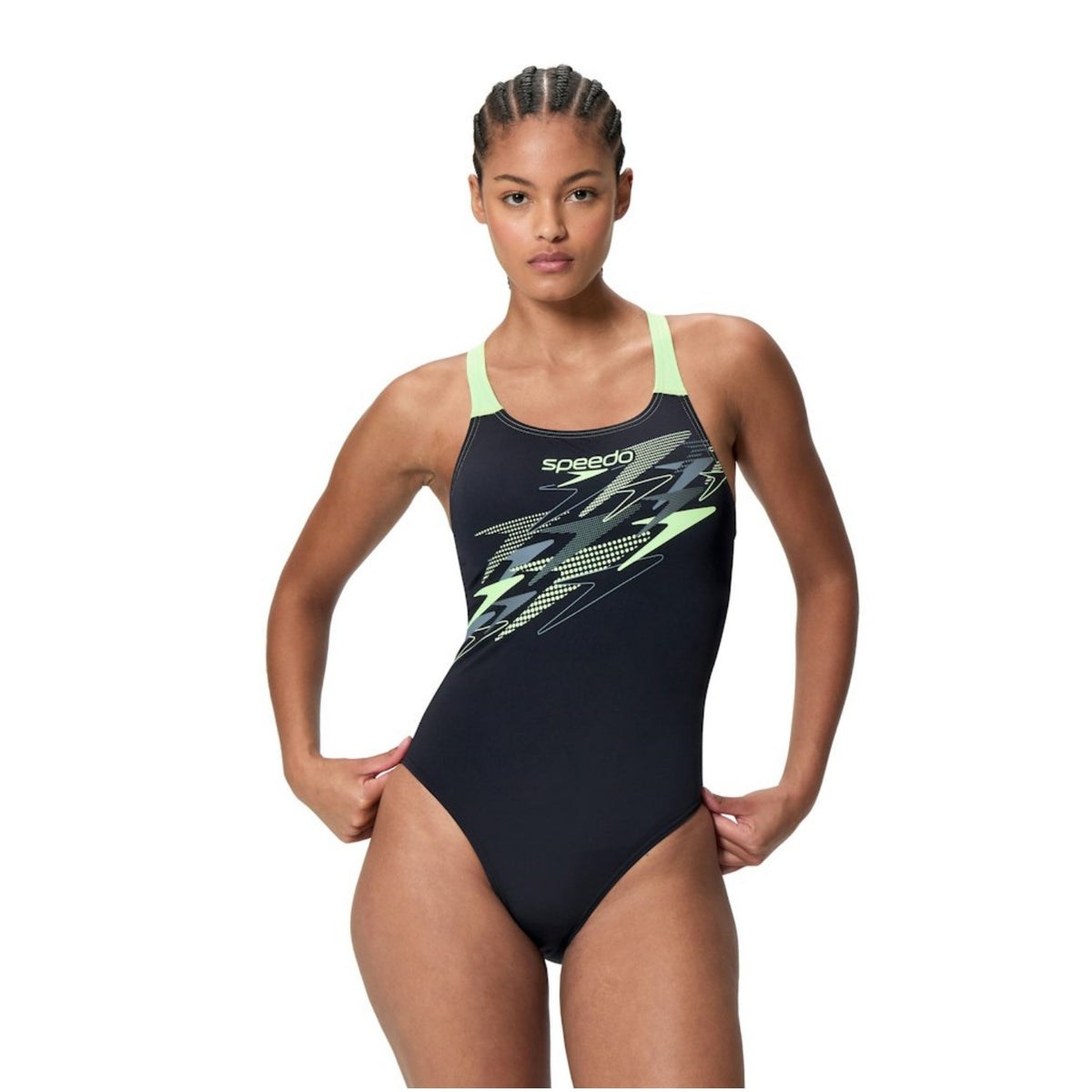 Speedo Medley Logo Medalist Badeanzug Damen
