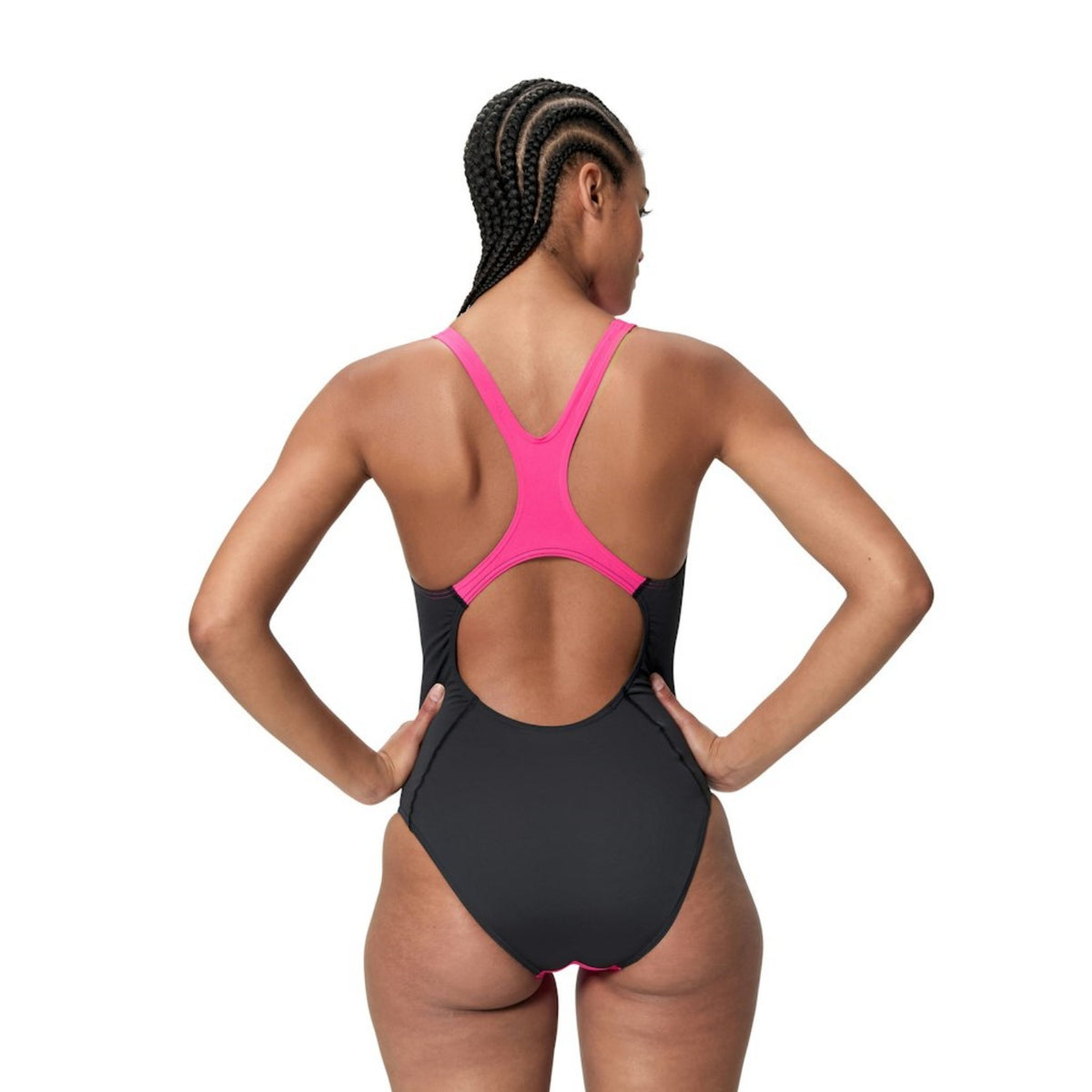 Speedo Badeanzug für Damen Solid Splice Medalist