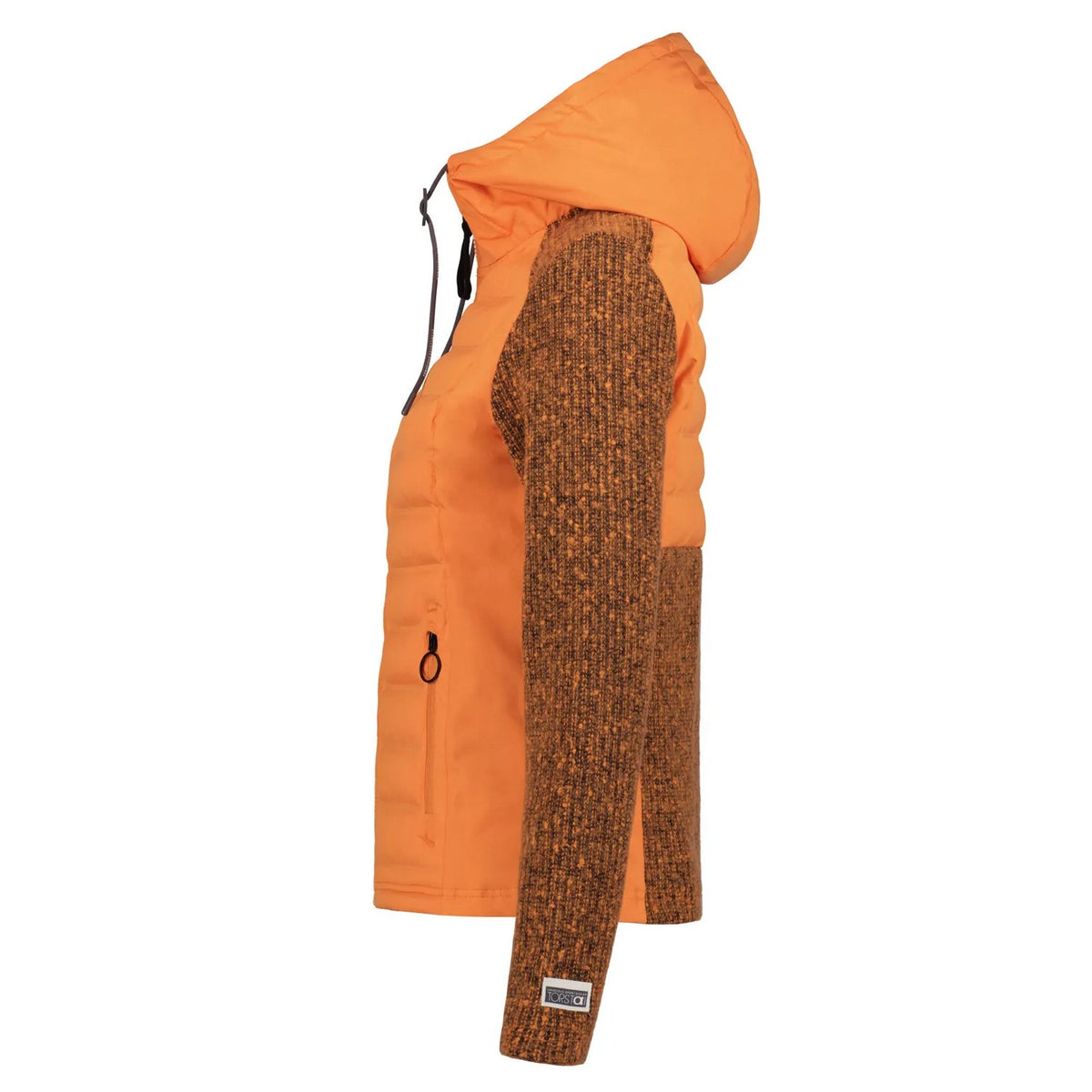 Torstai Jacke Damen mit Kapuze Warmer Midlayer-Hoodie aus dickem Strickgewebe