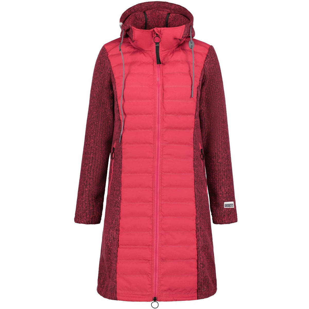 Torstai Jacke Damen mit Kapuze Warmer Midlayer-Hoodie aus dickem Strickgewebe