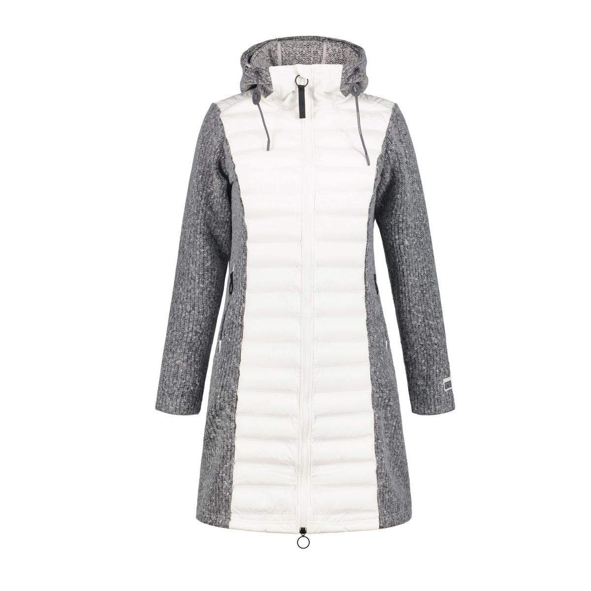 Torstai Jacke Damen mit Kapuze Warmer Midlayer-Hoodie aus dickem Strickgewebe