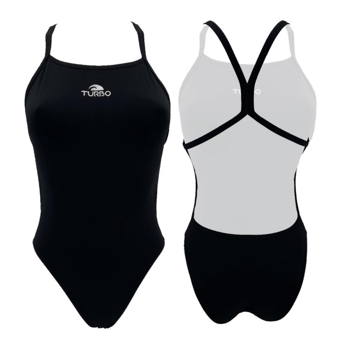 Turbo Badeanzug für Damen mit Frontfutter