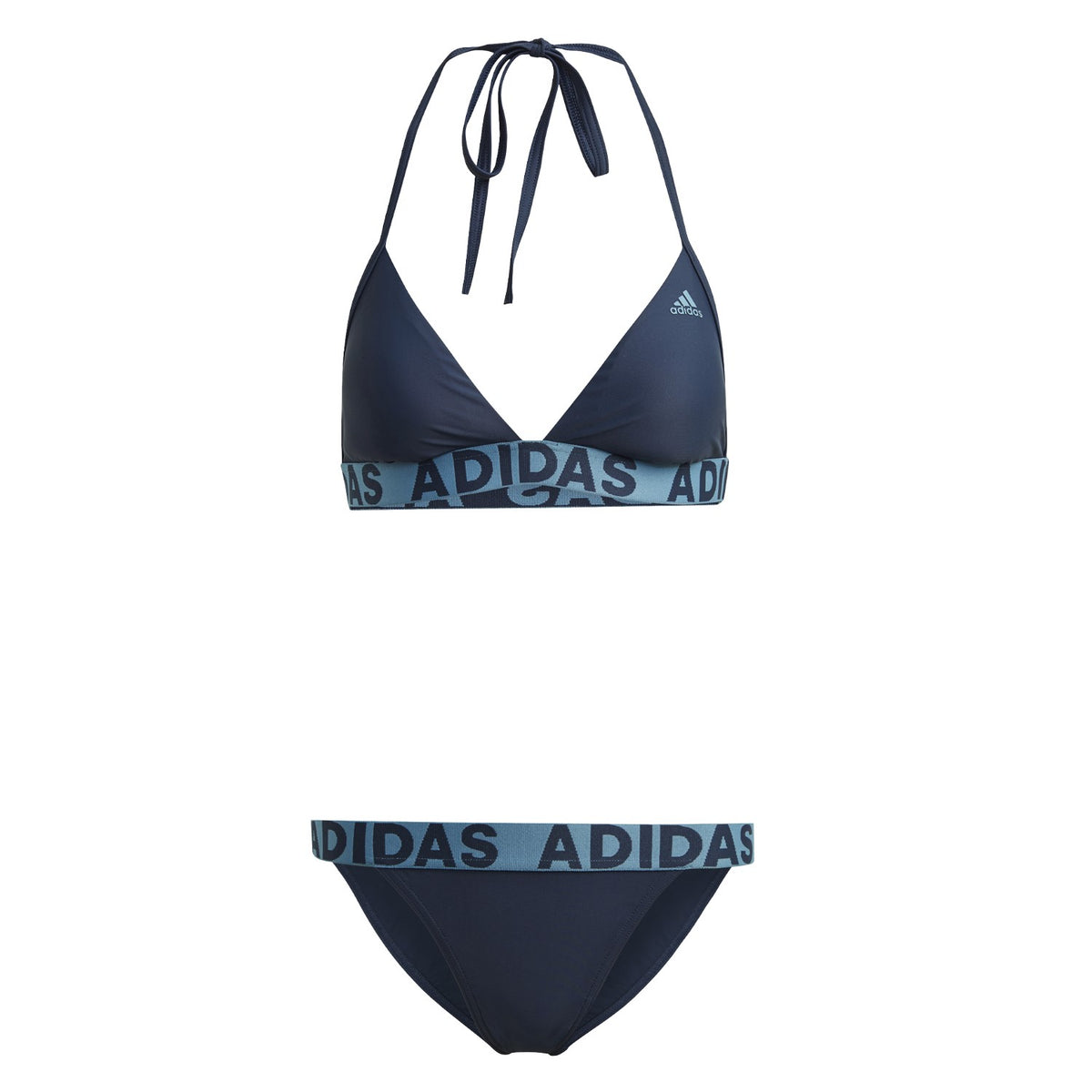 adidas Bikini Damen schwarz Triangel Bikini mit herausnehmbaren Polstern