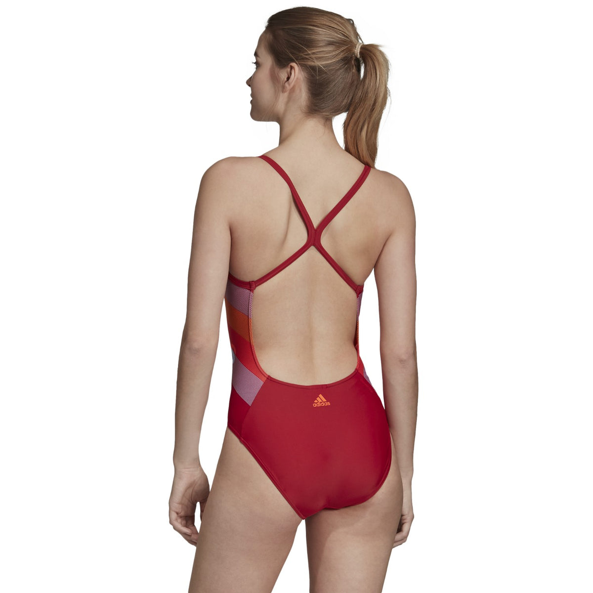 adidas Badeanzug Damen X-förmiges Rückendesign chlorresistent