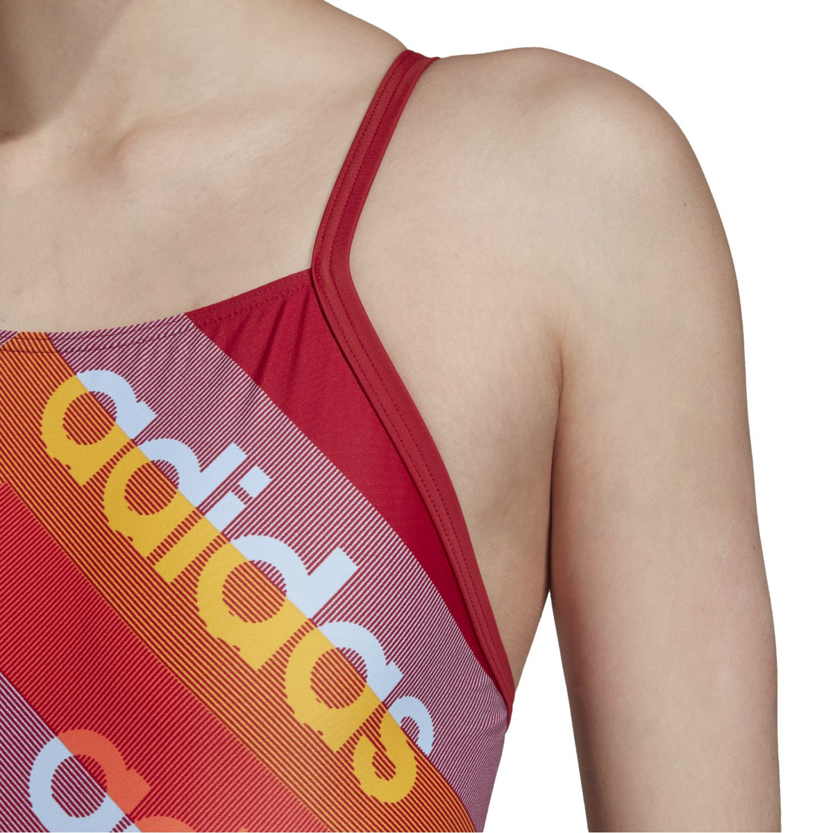 adidas Badeanzug Damen X-förmiges Rückendesign chlorresistent