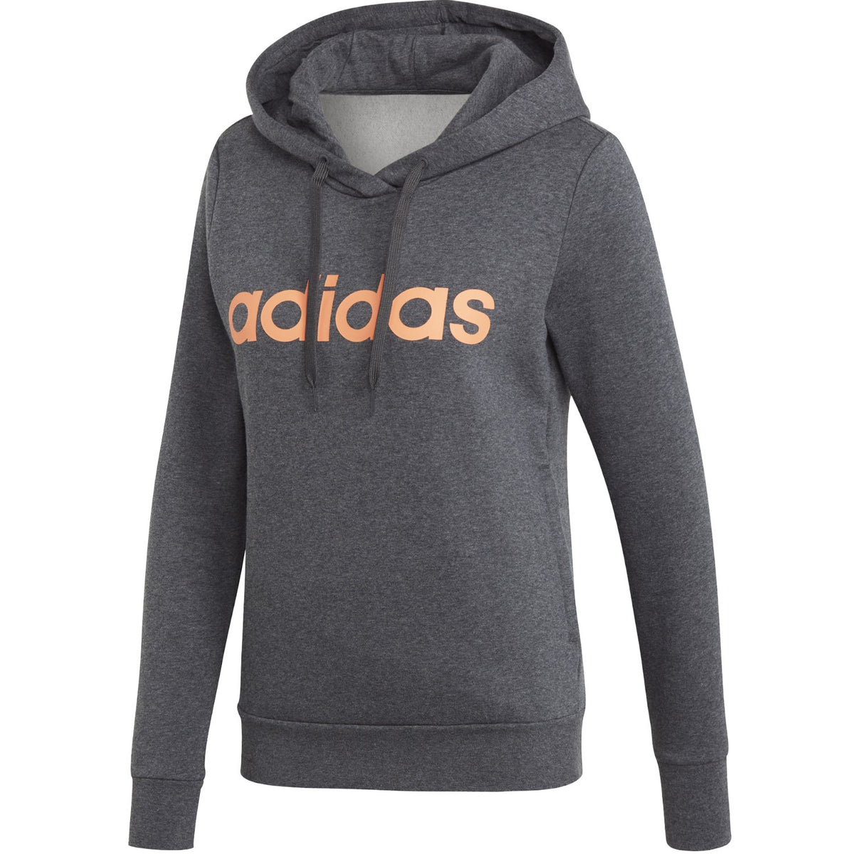 adidas Hoodie Kapuzenpullover Damen schwarz Linear Over Head Fleece Hoody Women