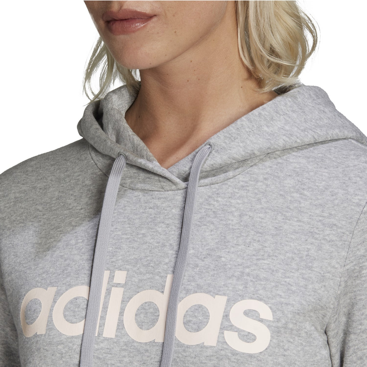 adidas Hoodie Kapuzenpullover Damen schwarz Linear Over Head Fleece Hoody Women
