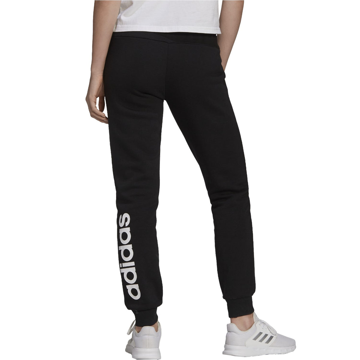 adidas Jogginghose für Damen schwarz mit Fleeceinnenseite