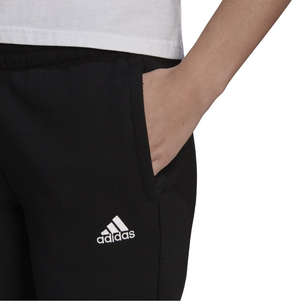 adidas Jogginghose für Damen schwarz mit Fleeceinnenseite