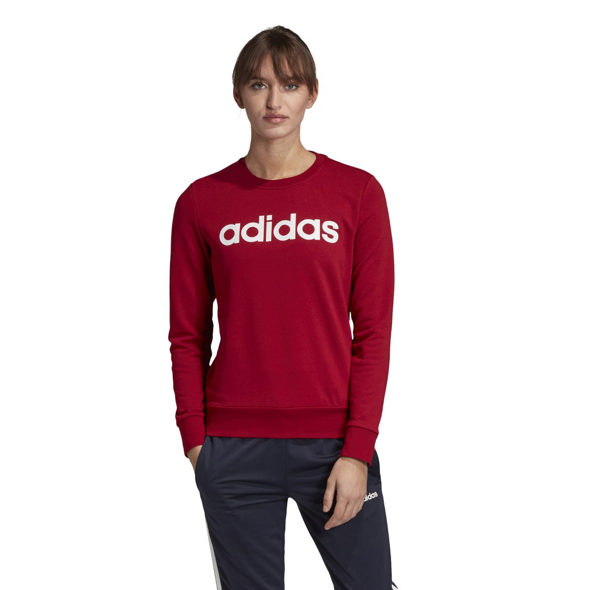 adidas Pullover Damen mit Rundhalsausschnitt