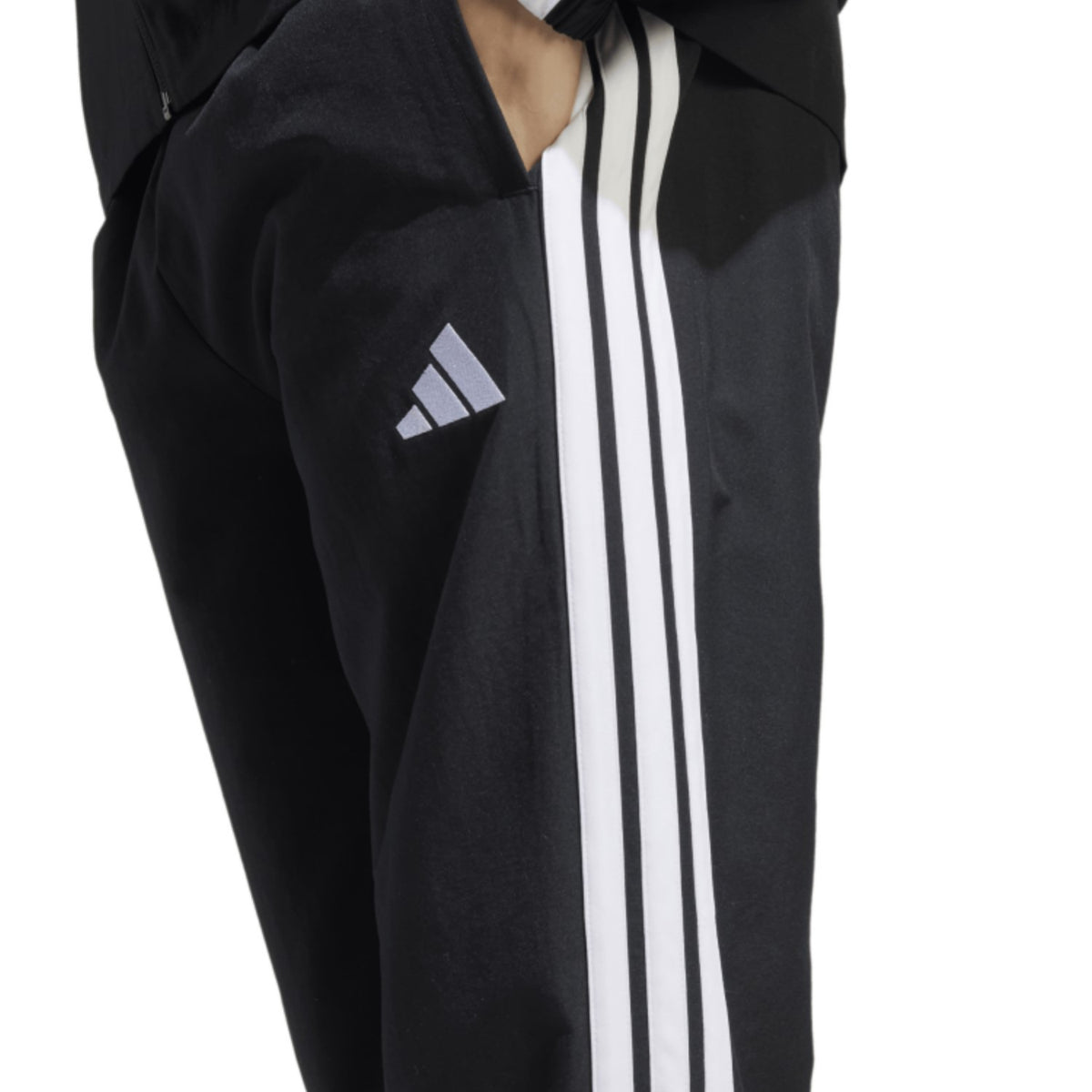 adidas Trainingsanzug Woven Männer 3 Streifen schwarz