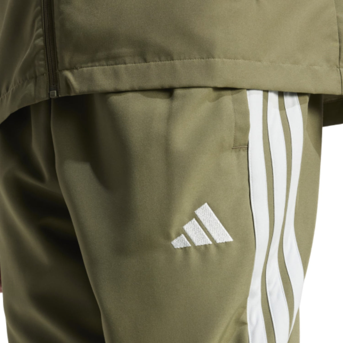 adidas Trainingsanzug Woven Männer 3 Streifen schwarz