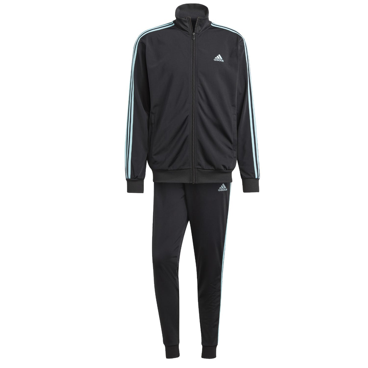 adidas Trainingsanzug Herren schwarz im 3 Streifen Design