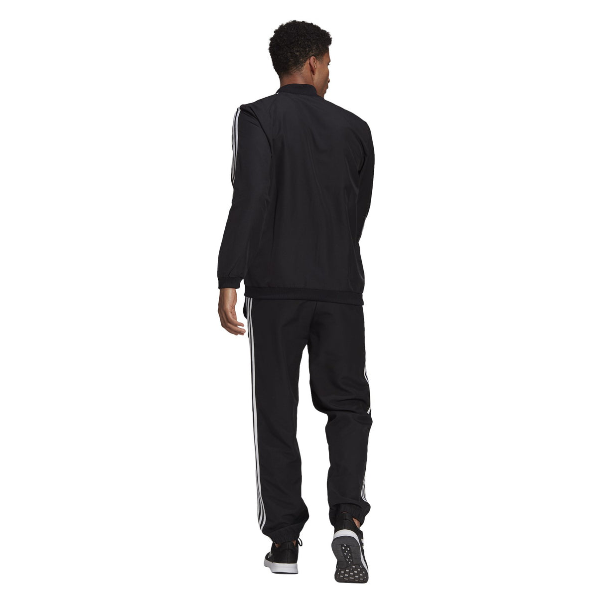 adidas Trainingsanzug Woven Männer 3 Streifen schwarz