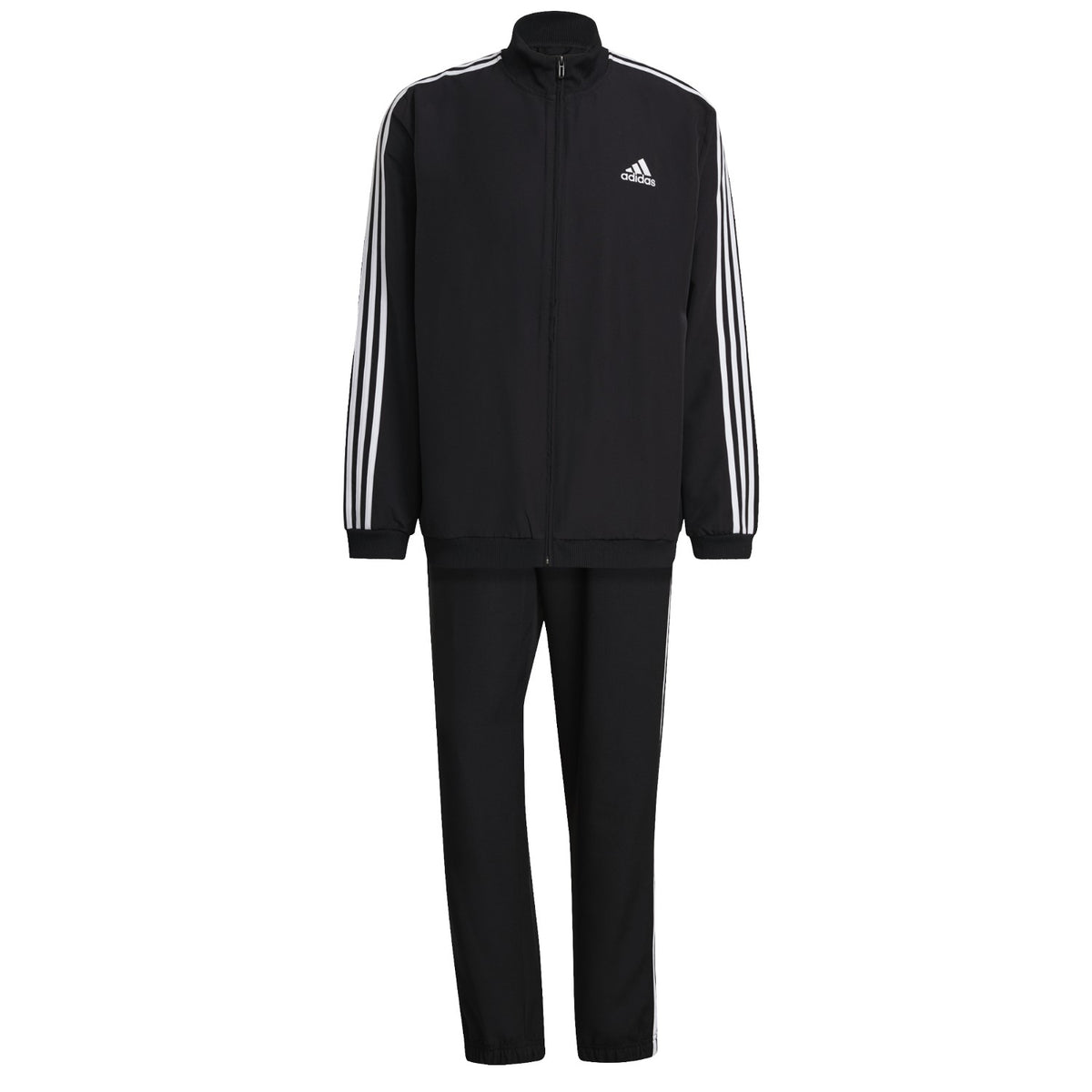 adidas Trainingsanzug Woven Männer 3 Streifen schwarz