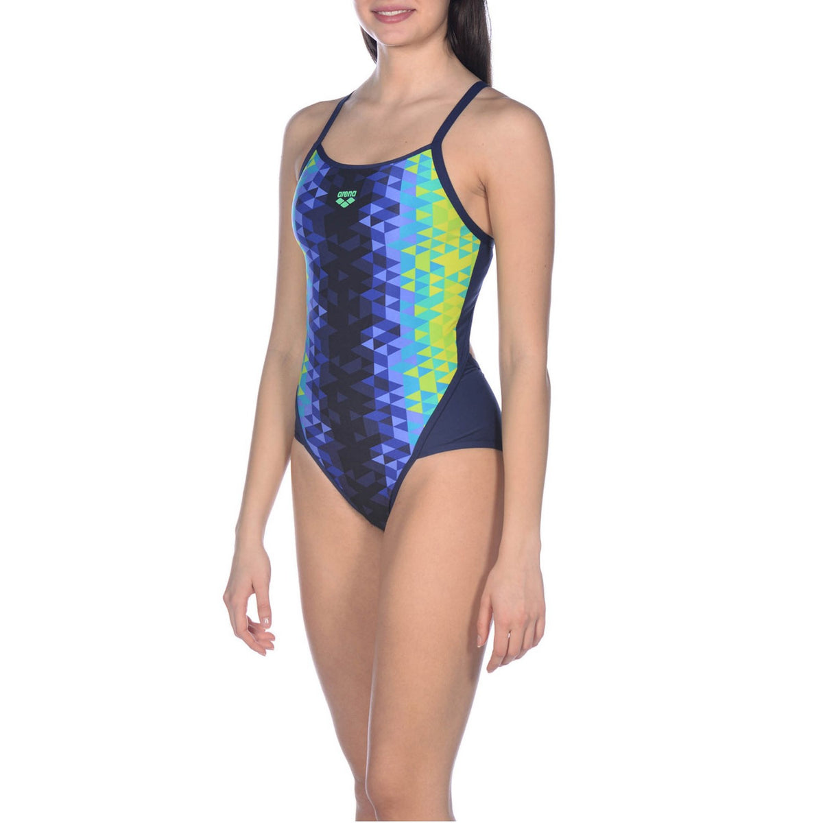 arena Badeanzug Frauen Triangle Prism Superfly Back einteilig MaxLife chlorresistent