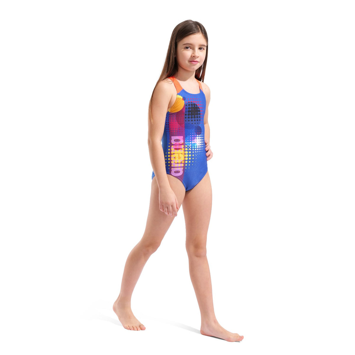 arena Badeanzug Dots Swim Pro Back für Mädchen