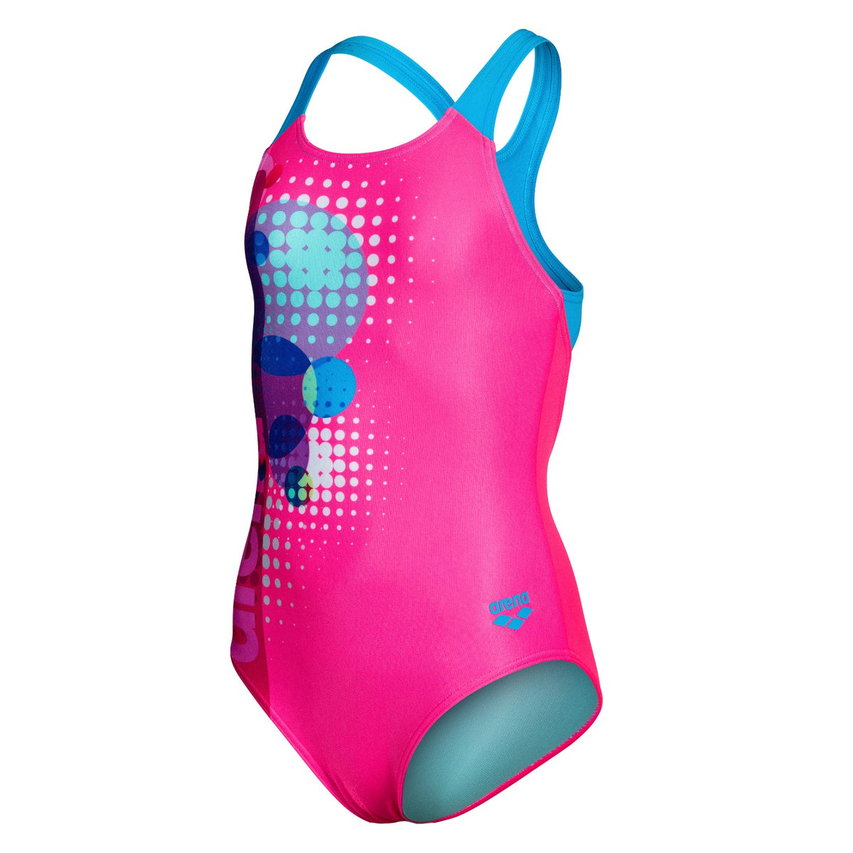 arena Badeanzug Dots Swim Pro Back für Mädchen