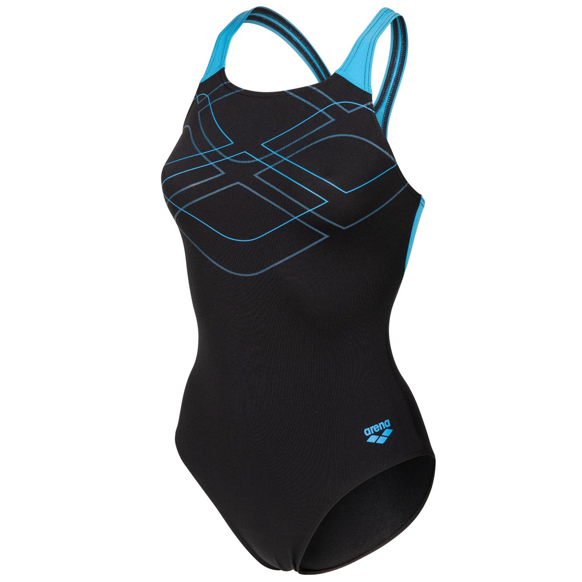 arena Badeanzug Damen Graphic Swimmsuit Swim Pro Back