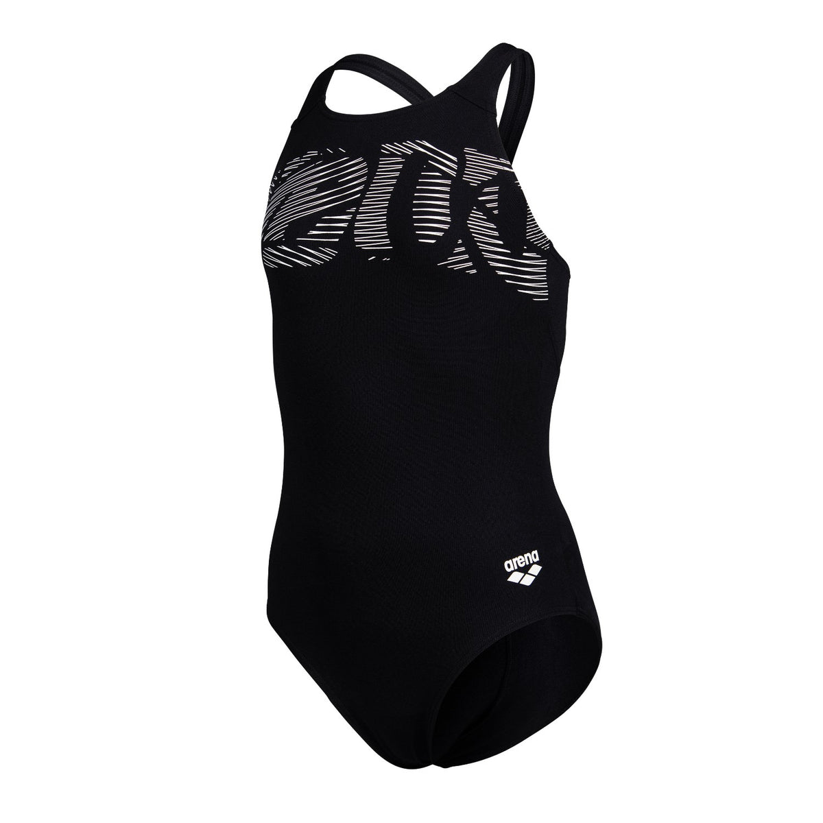 arena Badeanzug Mädchen Graphic Swim V Back
